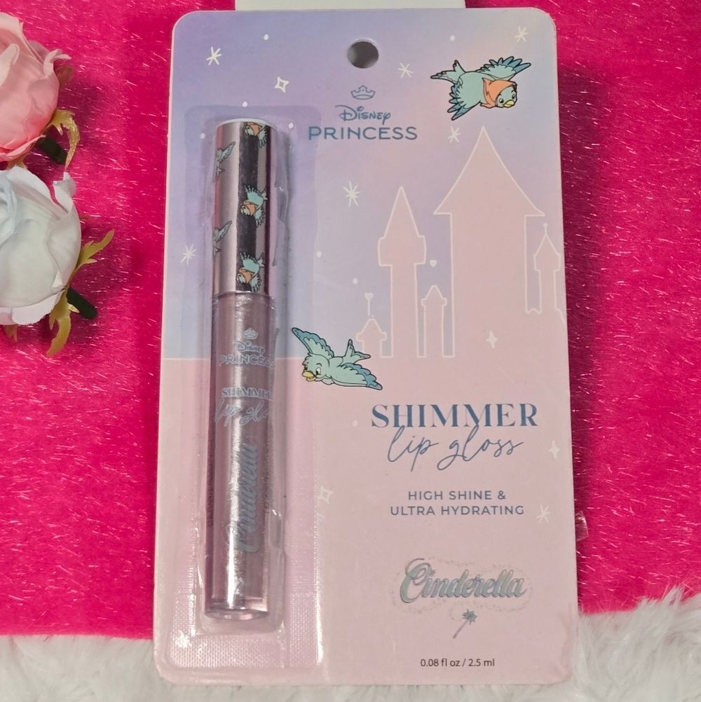 Disney Princess Shimmer Lip Gloss Cinderella Collectible Nostalgic Makeup Glam